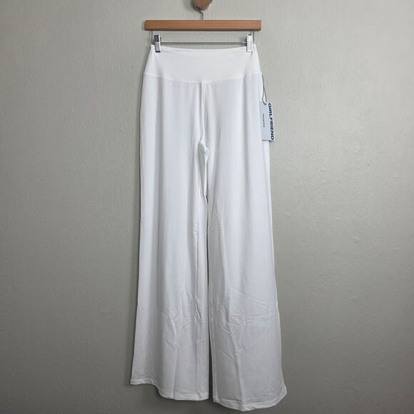 girlfriend collective Pants - NWT Girlfriend Collective High Rise Wide Leg Pant White Small